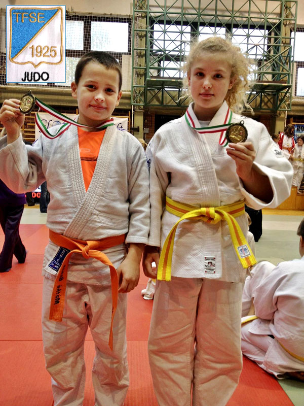 Máthé Bence és Szakál Szonja (TFSE Judo, Diák OB arany)