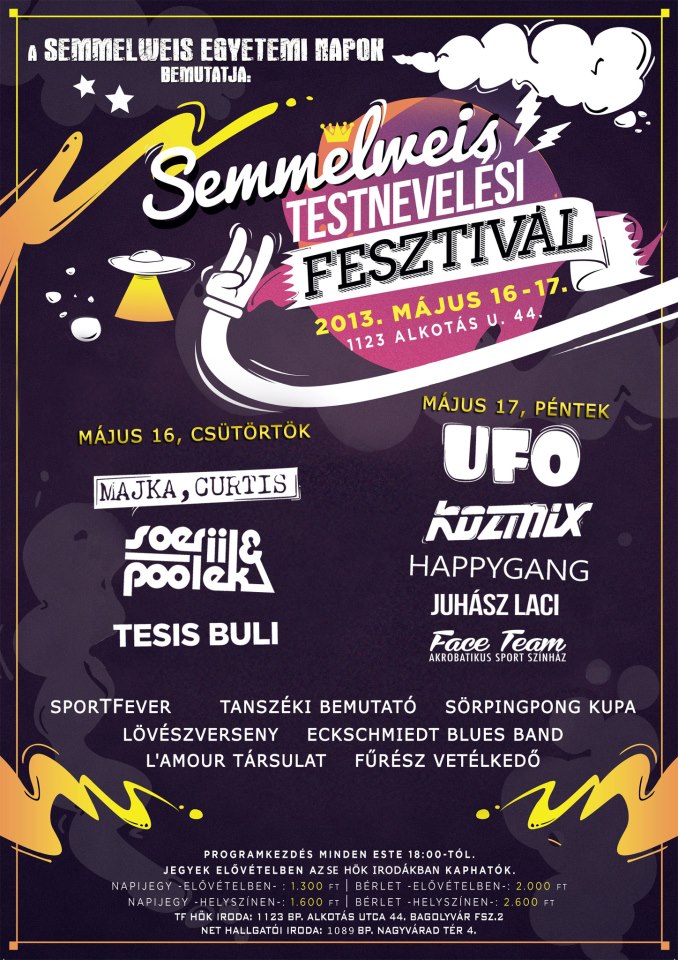 Semmelweis Testnevelési Fesztivál 2013 (plakát)