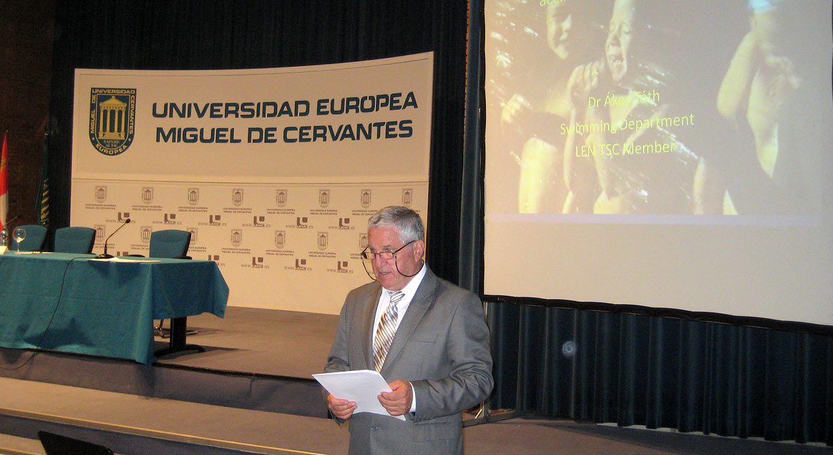 Részvétel a spanyol úszóedzők konferenciáján