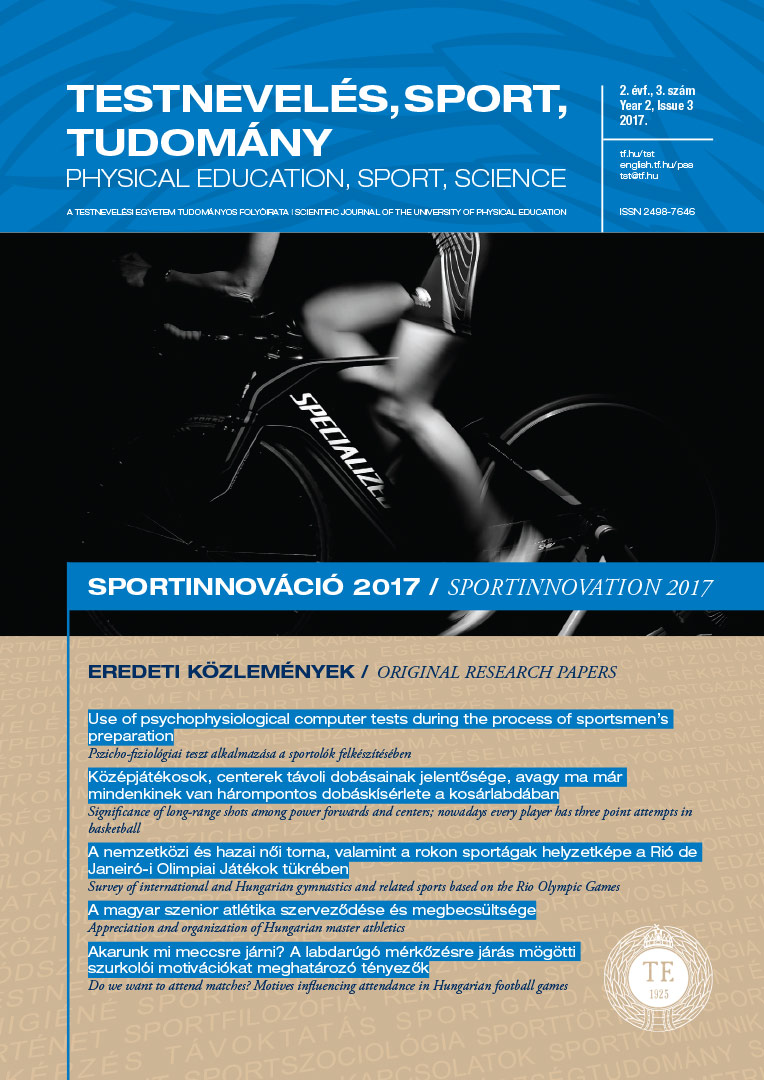 Physical Education, Sport and Science 2017/3