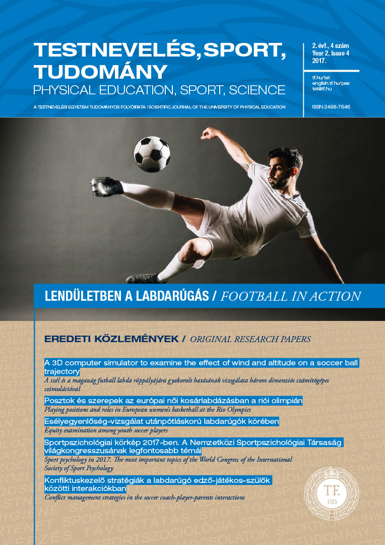 Physical Education, Sport and Science 2017/4