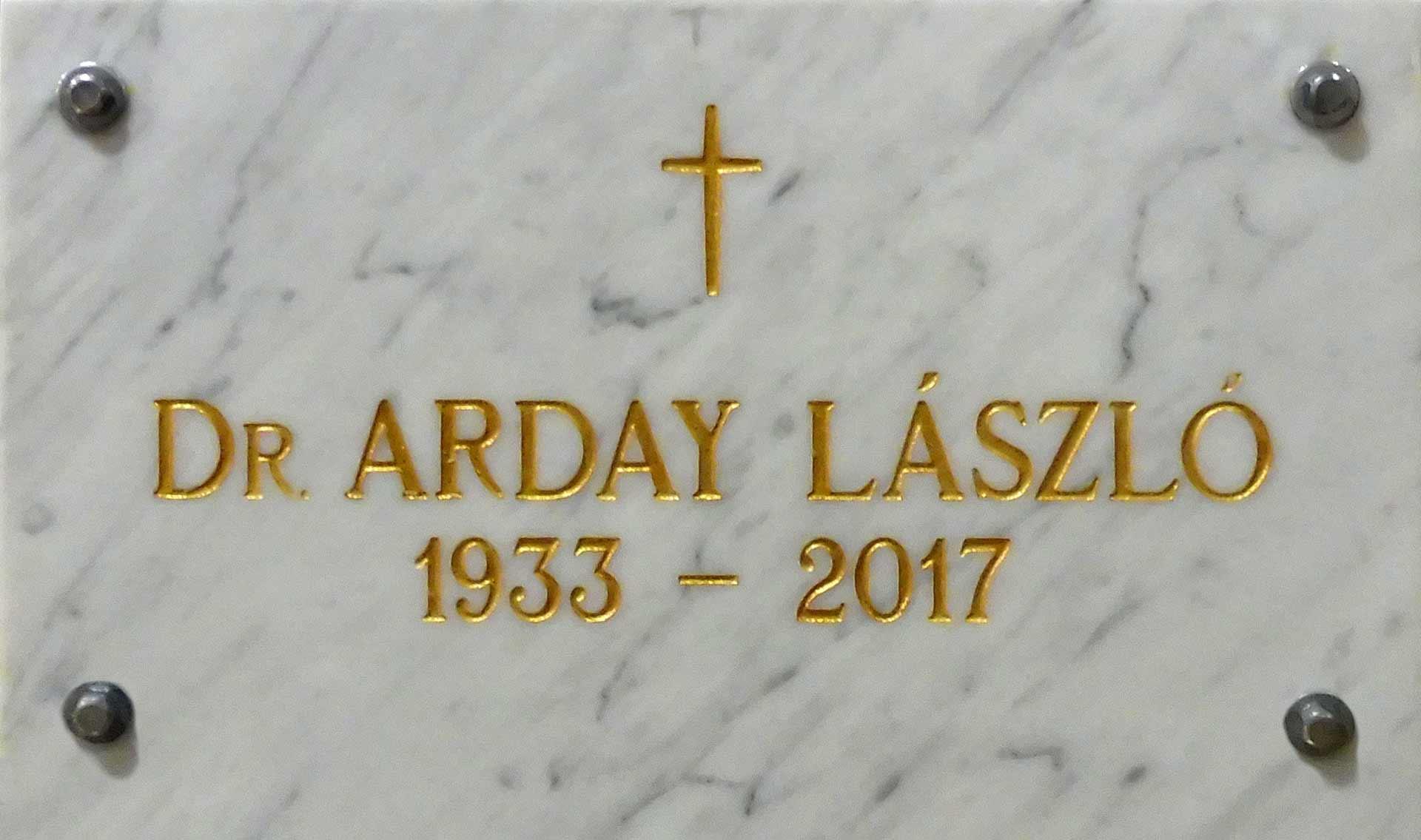Emlékezés Dr. Arday Lászlóra