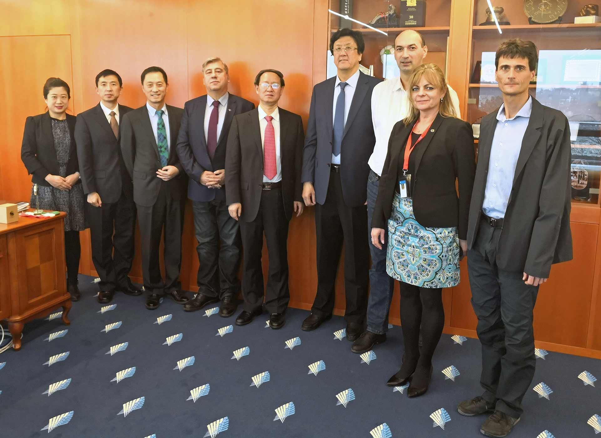 Delegation from the Beijing Sport University