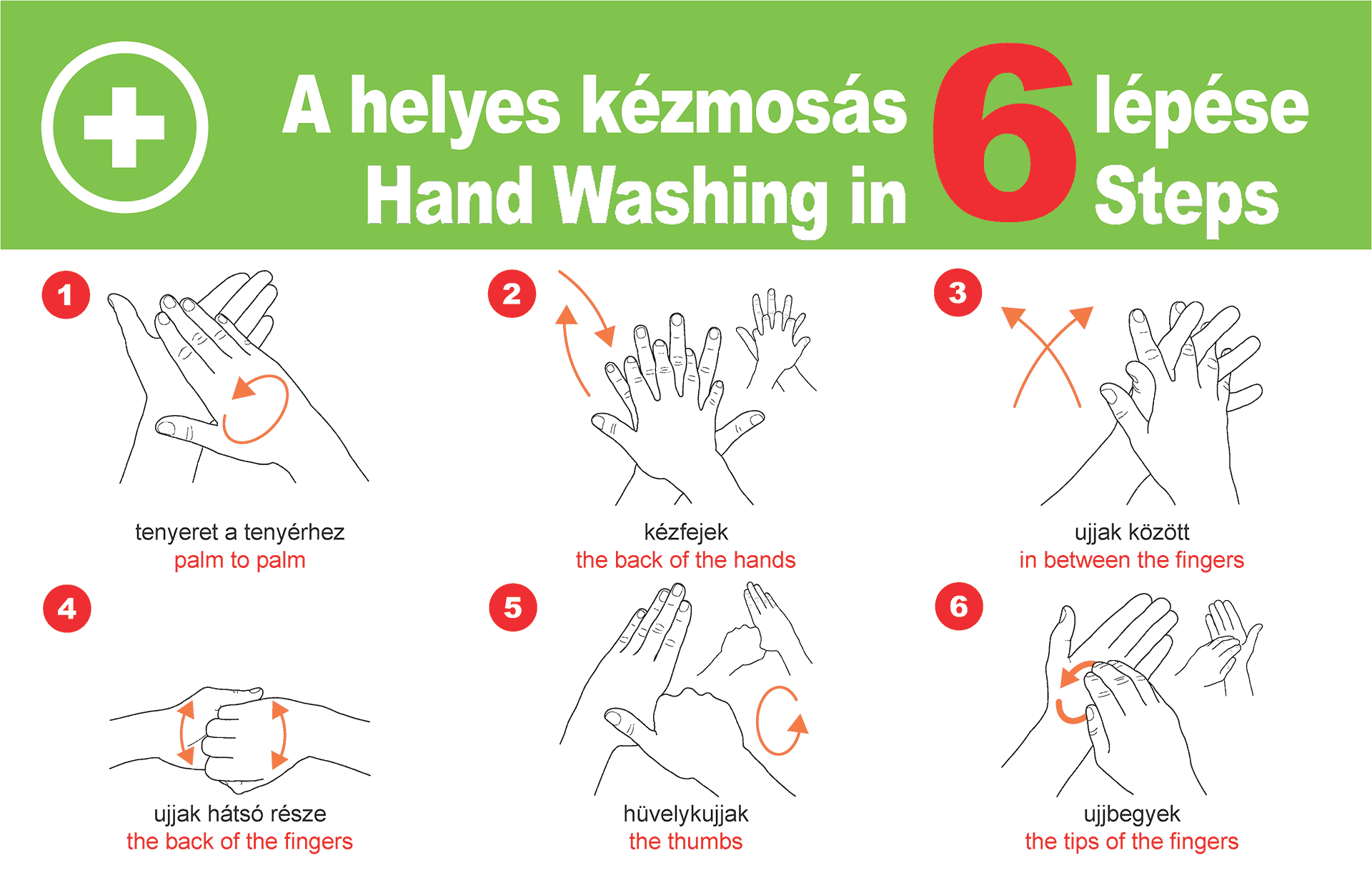 Novel Coronavirus (Hand washing in 6 steps)