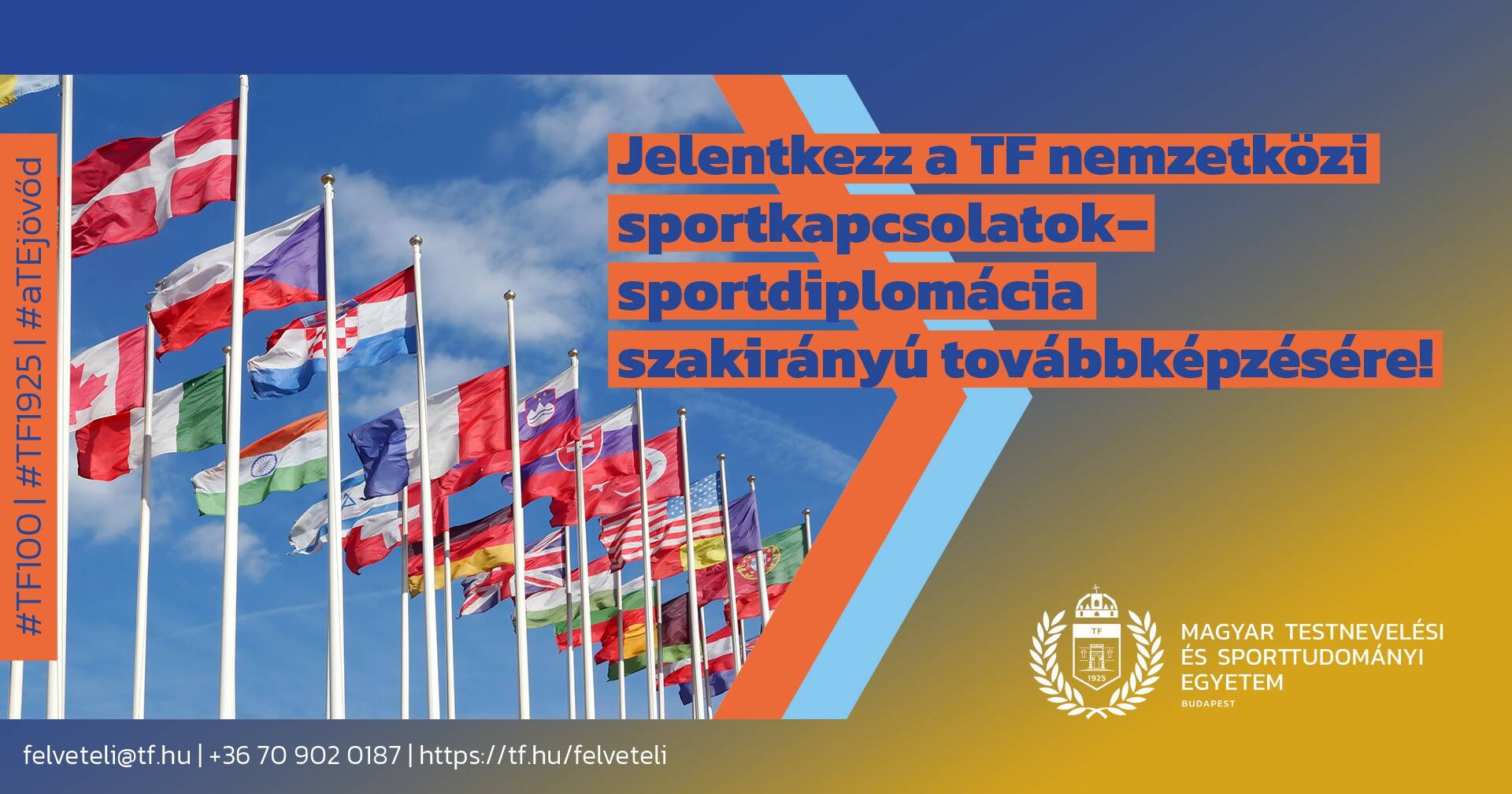 Augusztus 31-ig jelentkezhetünk a Nemzetközi Sportkapcsolatok - Sportdiplomácia képzésre