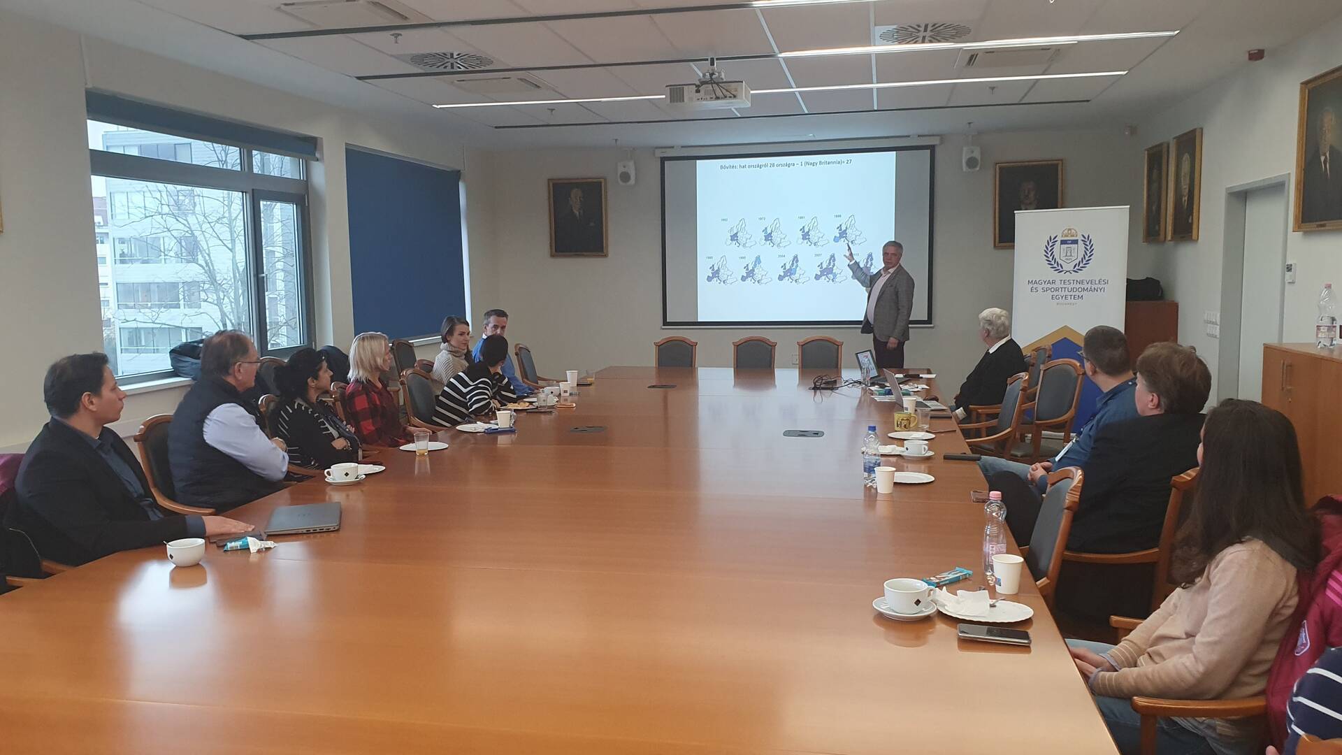 EU networking breakfast at the University