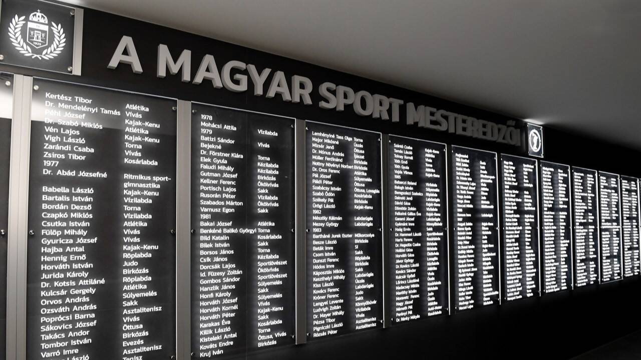 Felavatták a Magyar Sport Mesteredzői Falát