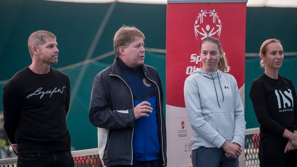 Ekler Luca és Cserny Ákos a Magyar Speciális Olimpia Szövetség teniszversenyén