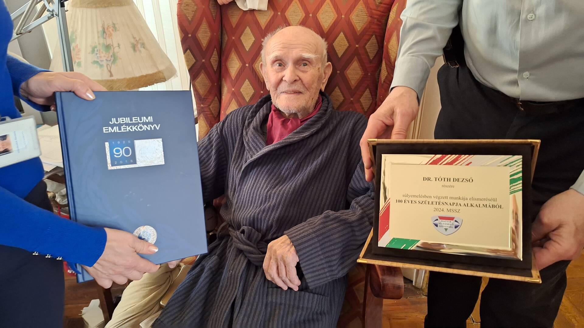 A 100 éves Tóth Dezsőt köszöntöttük