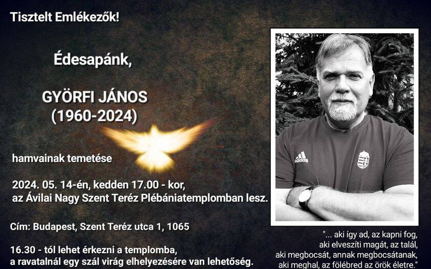 Elhunyt Györfi János elnöki tanácsadó