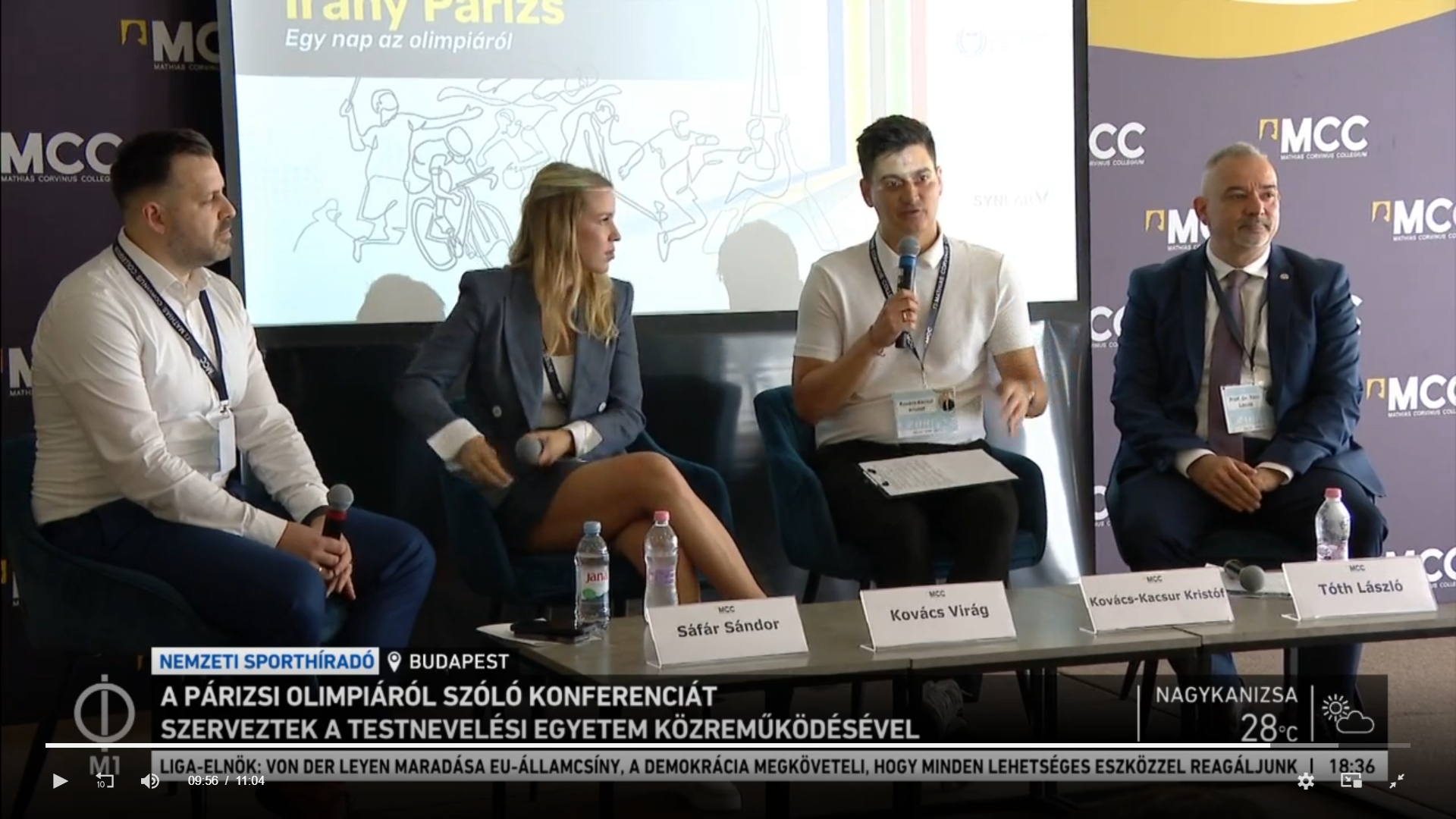 Konferencia az olimpiáról TF es részvétellel 1