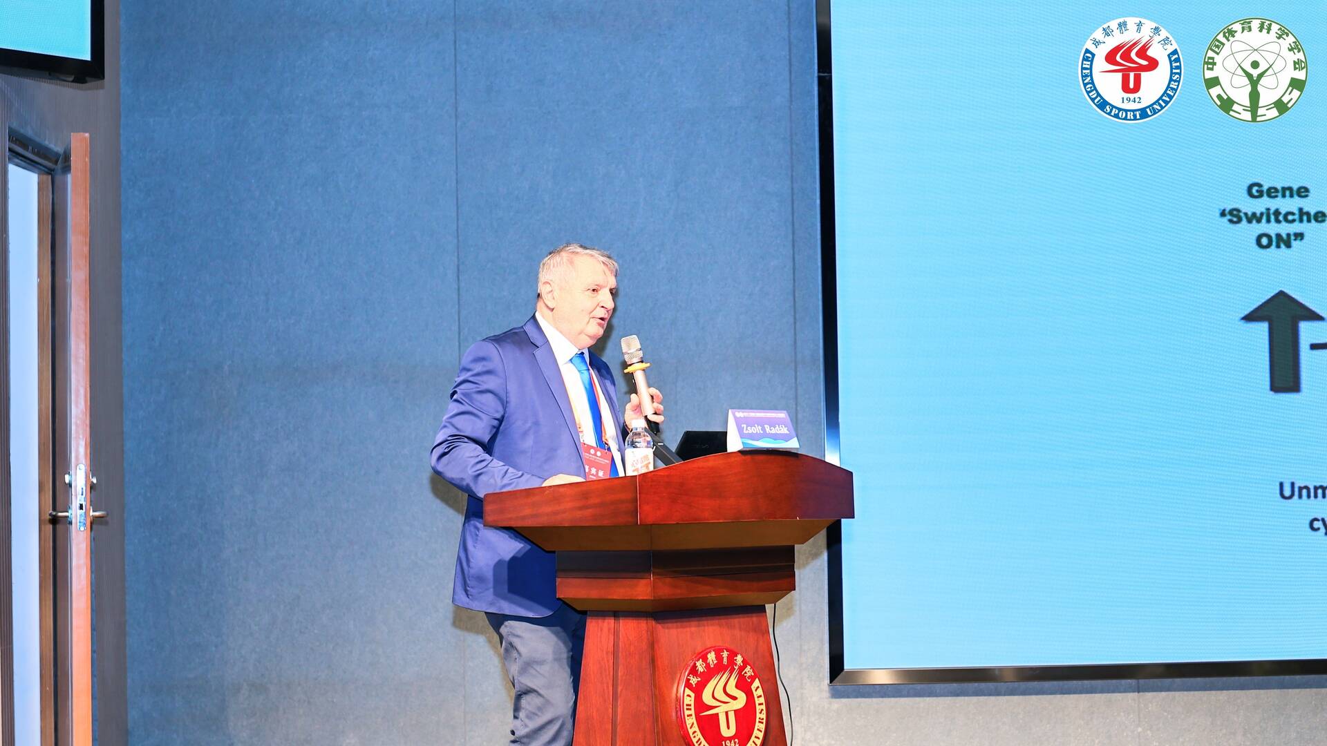 Vice-Rector for Science and Innovation Zsolt Radák spoke in front of 150,000 people