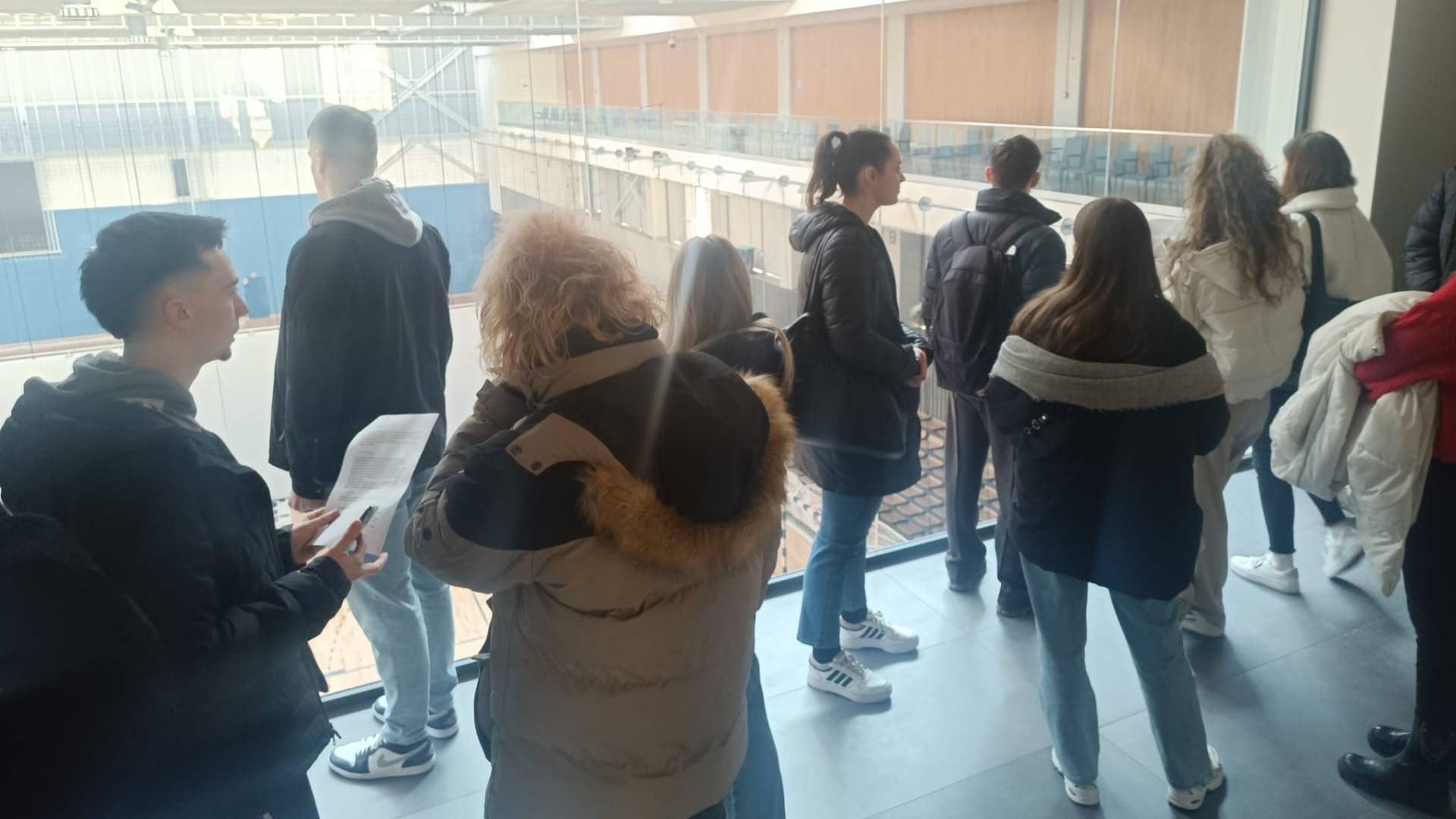 Bejaras a TF Games helyszinen harmadeves sportszervezok a Dr. Koltai Jeno Sportkozpontban 1