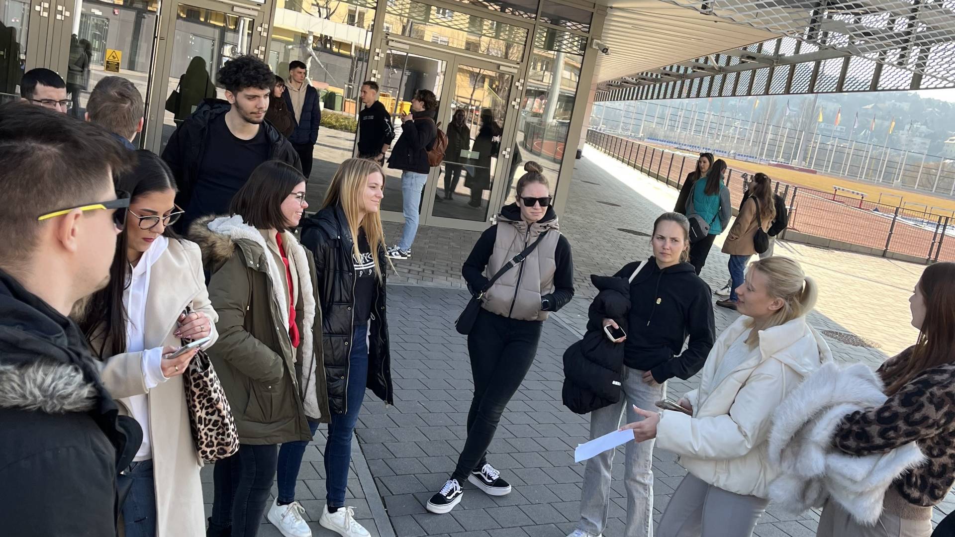 Bejaras a TF Games helyszinen harmadeves sportszervezok a Dr. Koltai Jeno Sportkozpontban 2