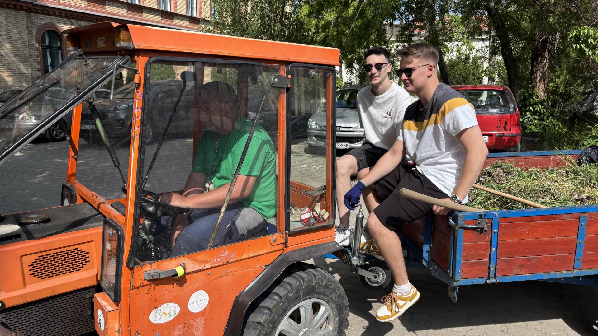 Hallgatok es oktatok kozosen szepitettek az egyetem kertjet 2